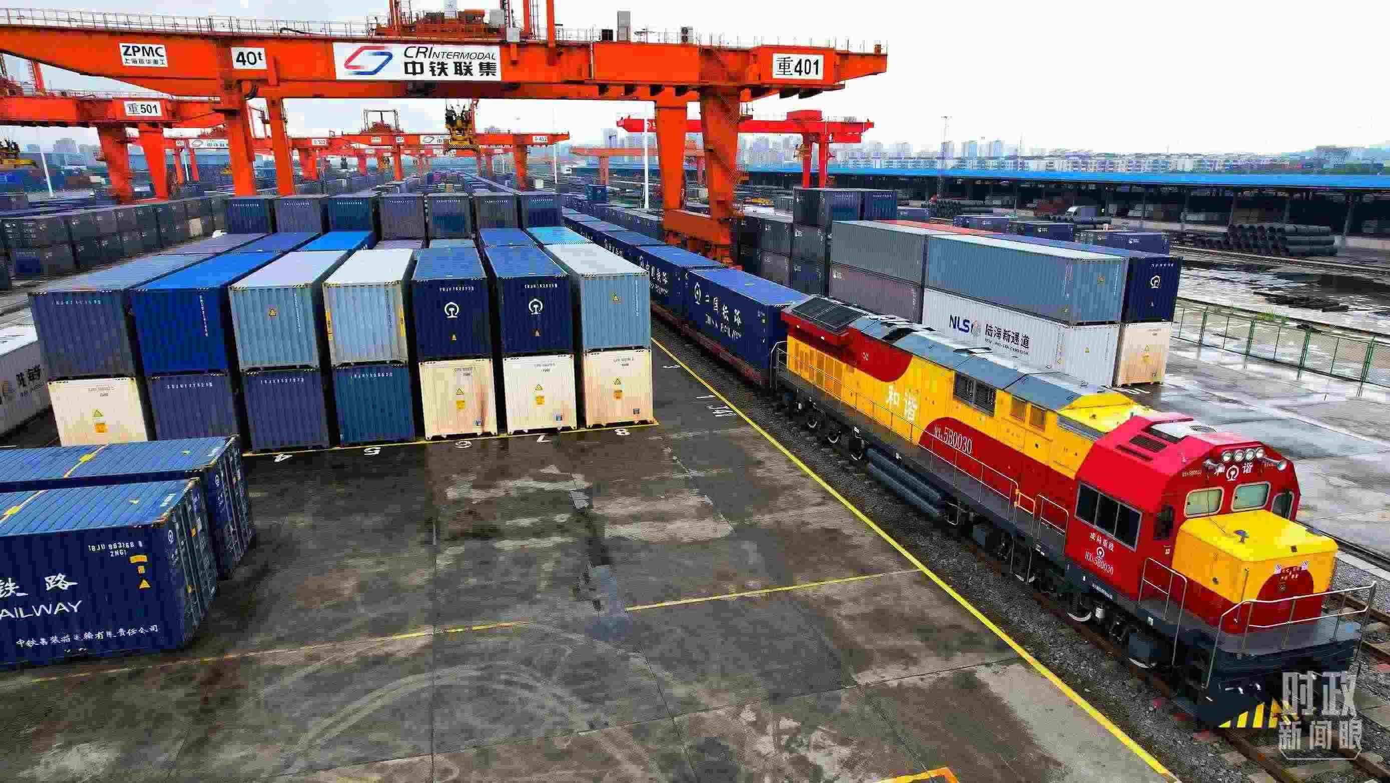 △重慶國(guó)際物流樞紐園區(qū)。（總臺(tái)記者劉雨拍攝）