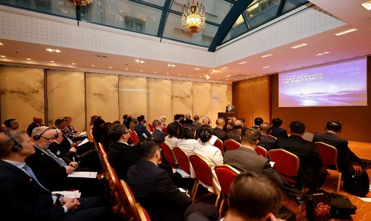 中瑞創(chuàng)新創(chuàng)業(yè)交流合作論壇活動(dòng)現(xiàn)場(chǎng)。中國(guó)駐瑞典大使館供圖