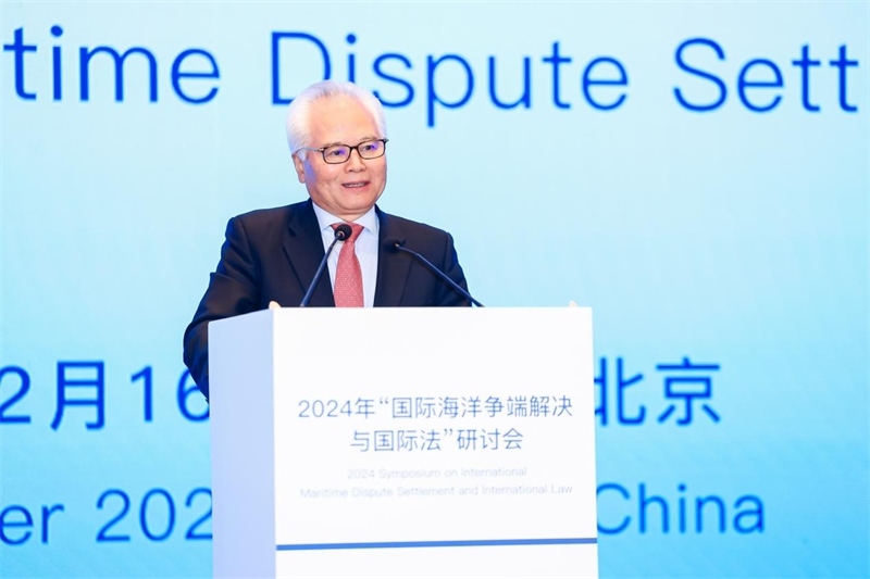 華陽海洋研究中心理事長、中國南海研究院學術委員會主席吳士存在開幕式致歡迎辭。華陽海洋研究中心供圖