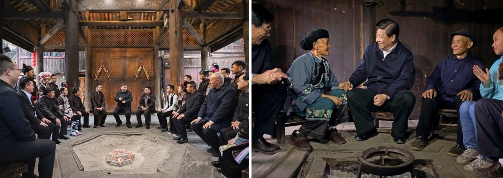 左圖由新華社記者謝環(huán)馳拍攝；右圖由新華社記者蘭紅光拍攝。