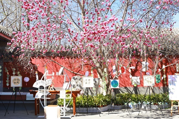 翰墨書韻展區(qū)的書法展品。府學(xué)胡同小學(xué)供圖