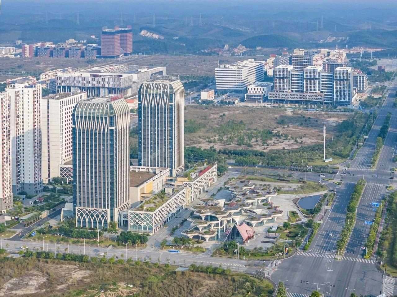 2023年11月，廣西欽州，航拍中國—馬來西亞欽州產(chǎn)業(yè)園區(qū)。