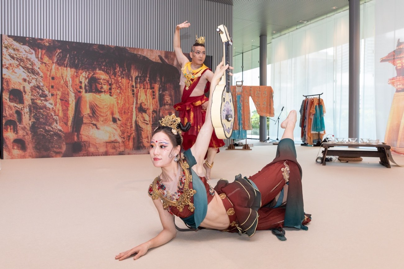 《龍門金剛》舞蹈。中國駐大阪旅游辦事處供圖