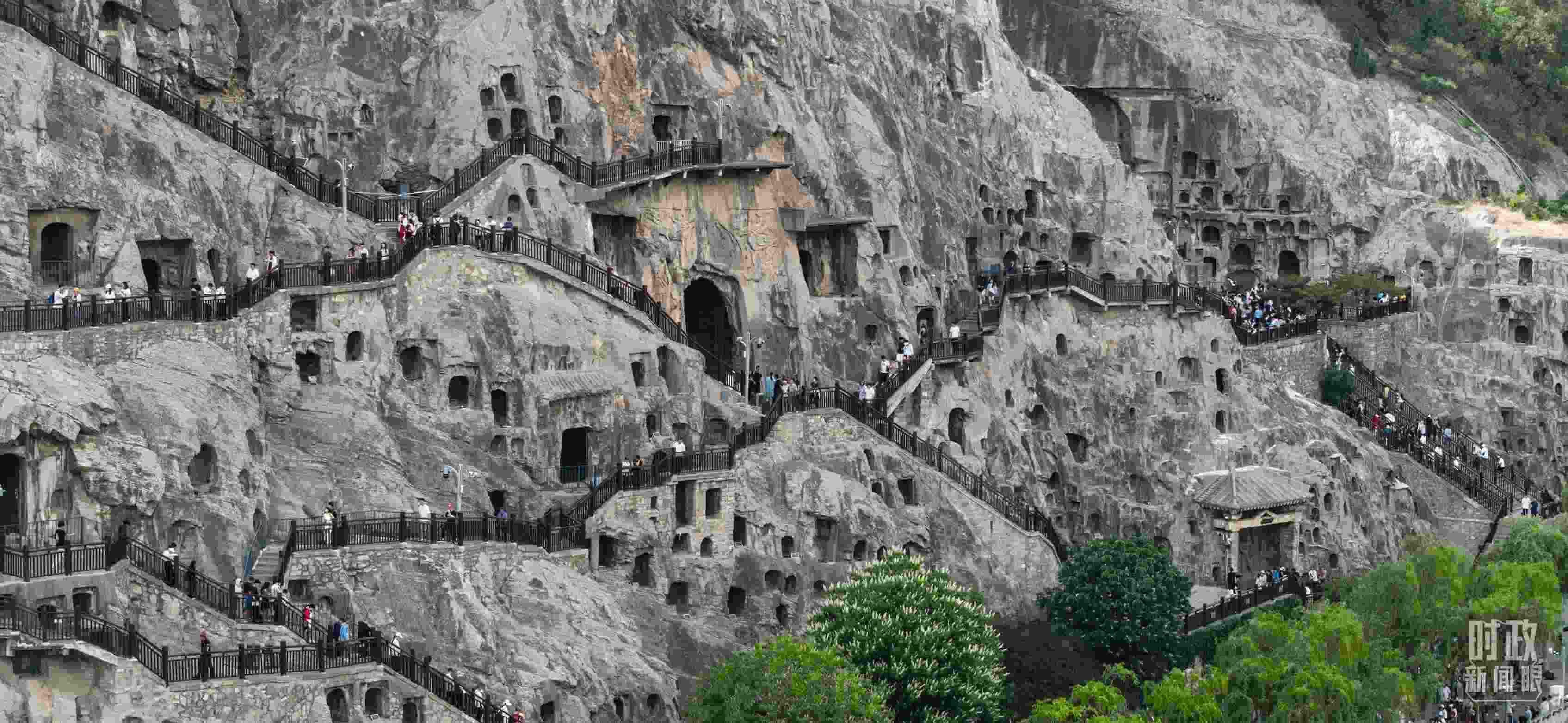 △龍門石窟。（總臺國廣記者李晉拍攝）