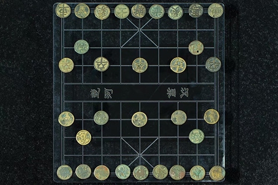 宋代中國銅象棋子。主辦方供圖