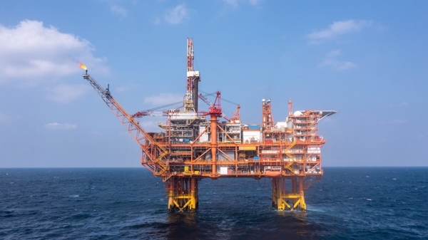 我國(guó)首個(gè)海上CCUS項(xiàng)目設(shè)施恩平15-1平臺(tái)。受訪者供圖