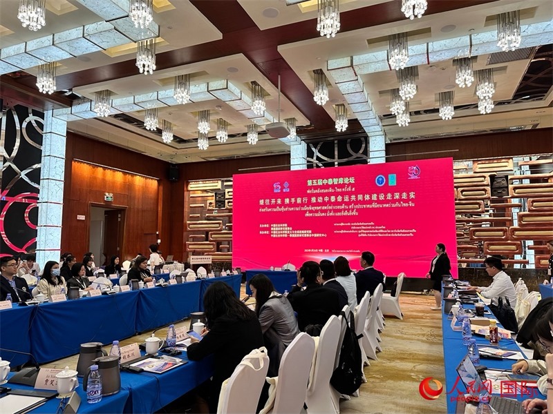 第五屆中泰智庫(kù)論壇現(xiàn)場(chǎng)。人民網(wǎng) 孫書宇攝