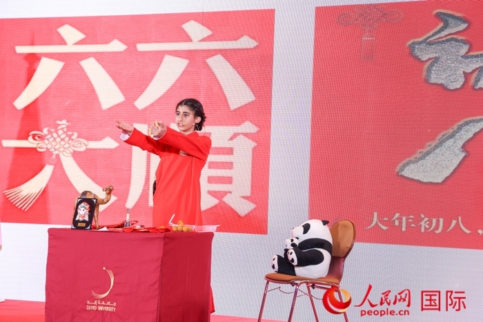 快板表演。人民網(wǎng)記者任皓宇攝